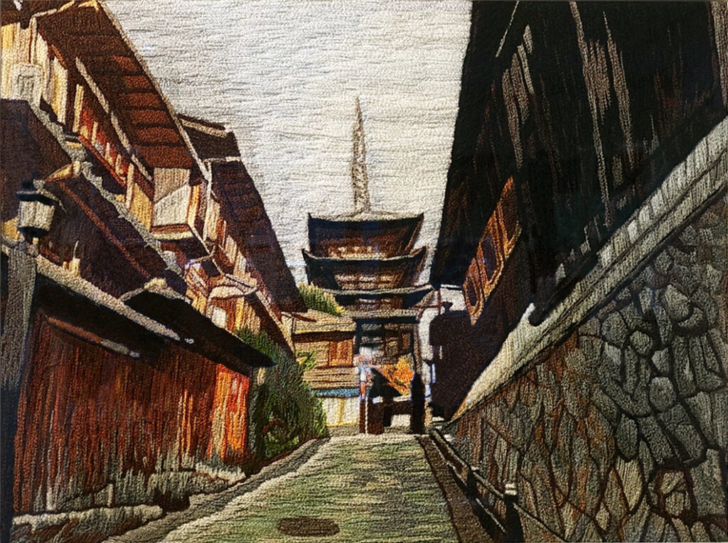 Yasaka, Japan
needlework on canvas