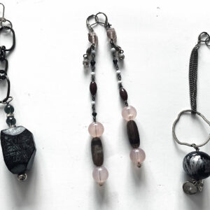 Set of 3 handmade earrings with beads