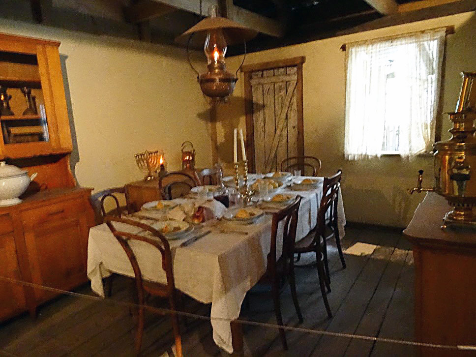 A re-creation of a dining room in a Jewish home in the Jewish Museum in Cape Town