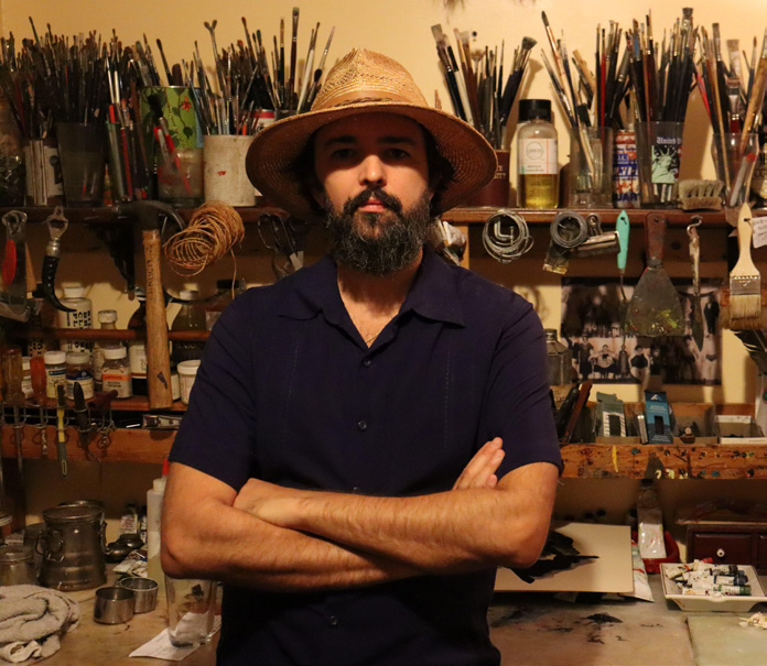 Jeff Tocci in his studio